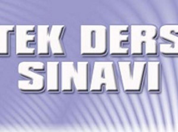2025 Eylül Tek Ders sınavları