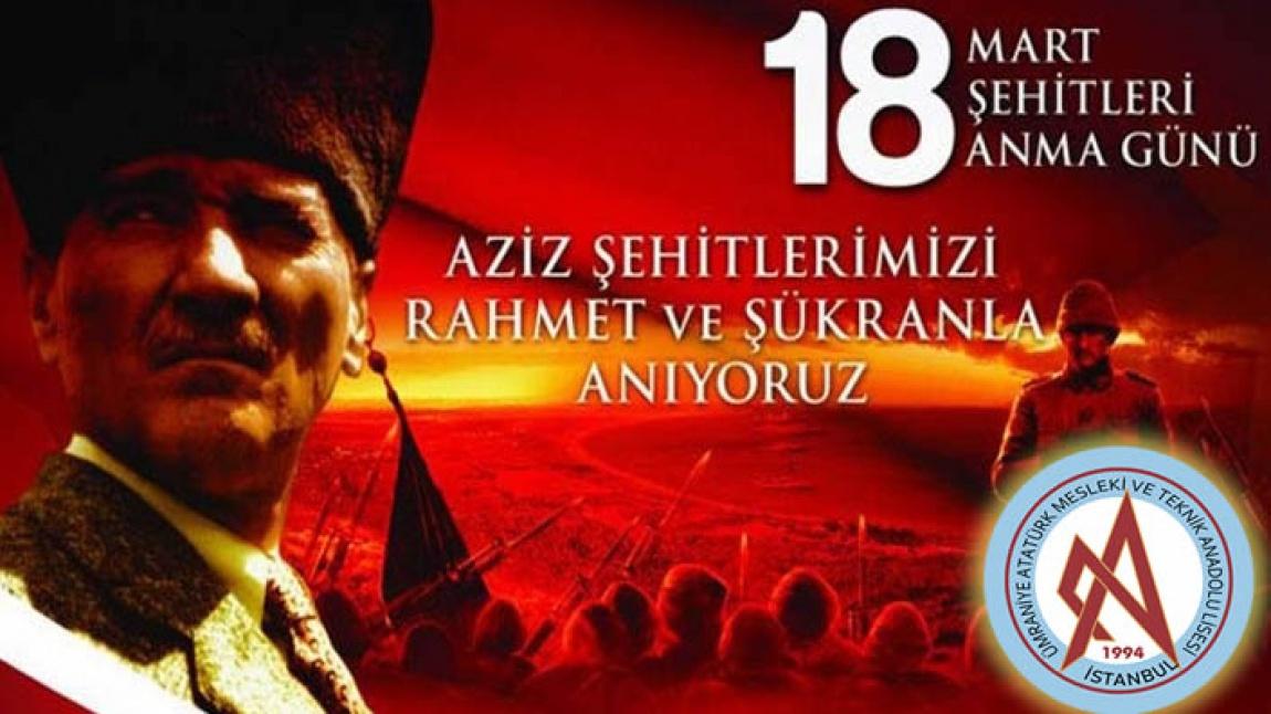 18 Mart Çanakkale Zaferi ve Şehitleri Anma günü kutlu olsun